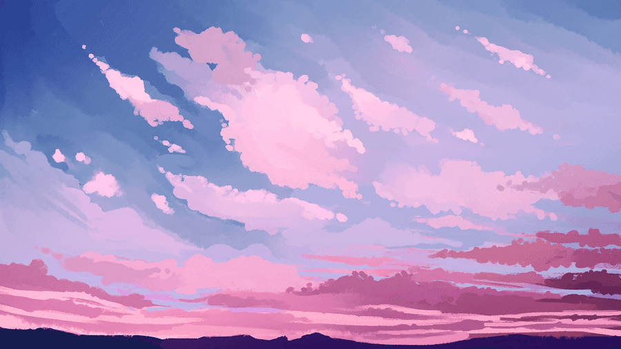 pink clouds